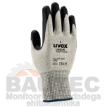 Lõikekindlad töökindad Uvex Unidur 6659 Foam, lõikekindluse klass 5, HPPE/polüamiid/klaas/NBR vahtkate, suurus 9