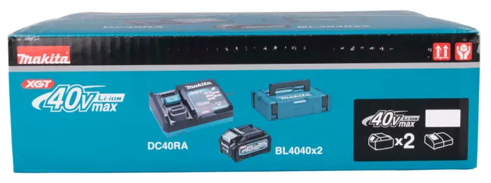 Powerpack Makita 4.0Ah BL4040x2+DC40RA+Makpac - Image 2