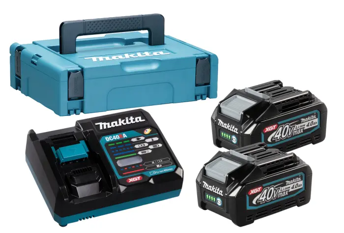Powerpack Makita 4.0Ah BL4040x2+DC40RA+Makpac - Image 1