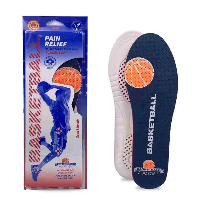 Sisetallad Footgel Basketball, suurus 43-47 - Image 1