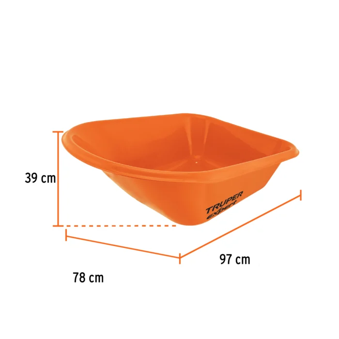Professionaalne käru HDPE plastkastiga 100L Truper Expert Expert - Image 2