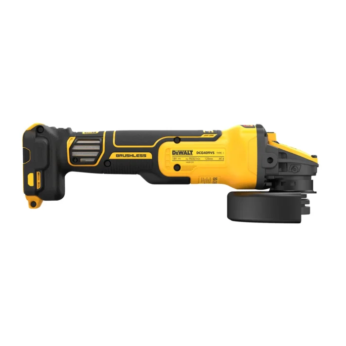 Juhtmevaba nurklihvija, harjadeta, DeWalt DCG409VS