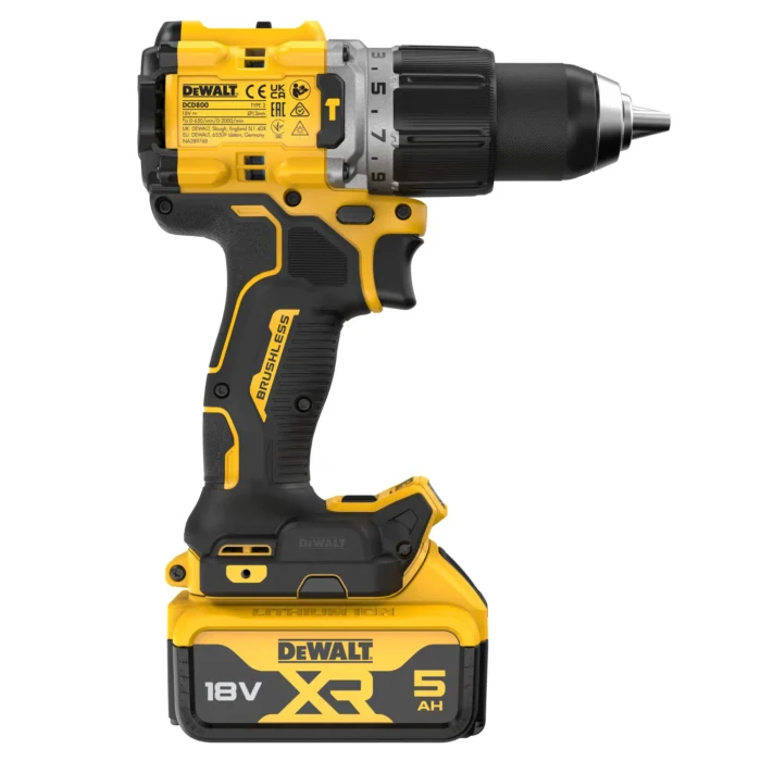 Juhtmeta puur DeWalt aku ja harjavaba mootoriga