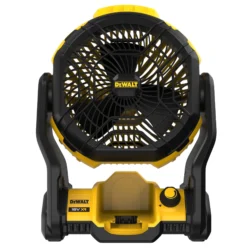 Dewalt kaasaskantav akutoitega ventilaator must-kollane.