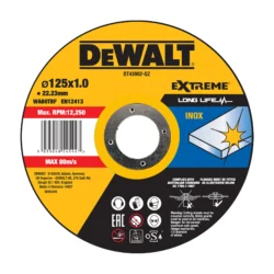 DeWalt lõikeketas metalliks, 125x1.0 mm