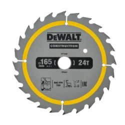 DeWalt saetera ketas, 165mm, 24 hambaga