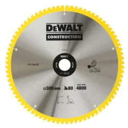 DeWalt saeketas 305mm, 80 hammast, 4800 P/min