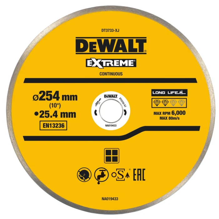 DeWalt ketassaag tera 254mm, vastupidav, pikaealine.