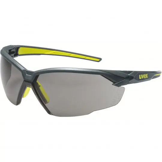 Glasses Uvex Suxxeed, grey lense, black/yellow frame - Image 1