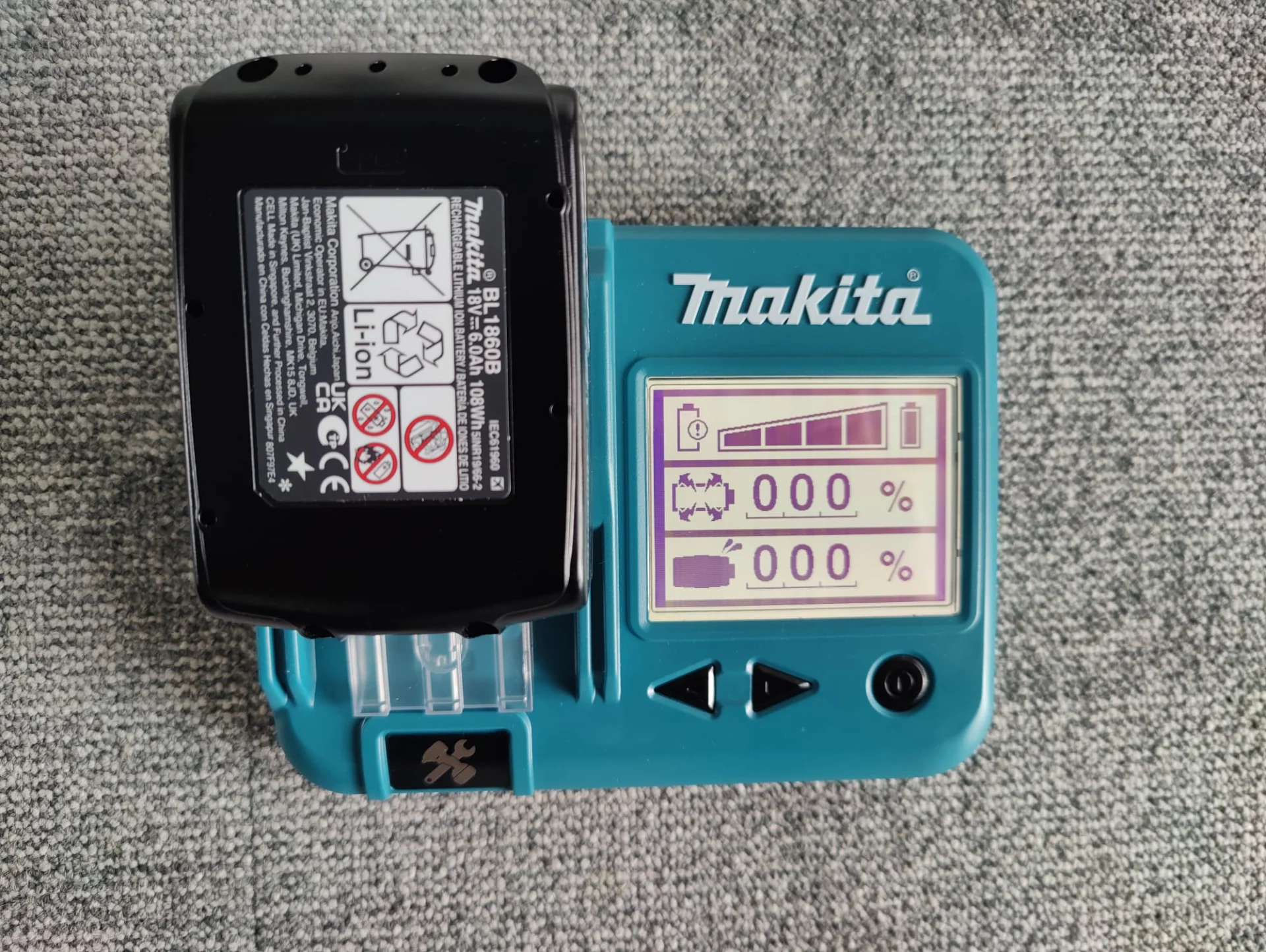 Makita tööriista akutester: eluiga, ületühjenemine, ülekoormus - BTC04 ja BTC05