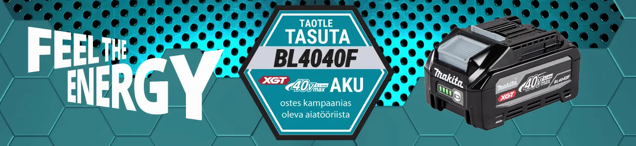 Makita XGT 40V aku tasuta kampaania